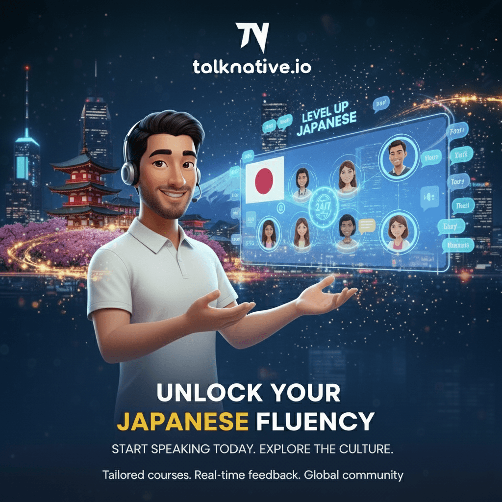 Unlock your Japanese speaking potential with TalkNative